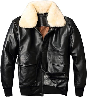 Bomber Pilot Air Force Genuine Leather Jacket Zing Apparel