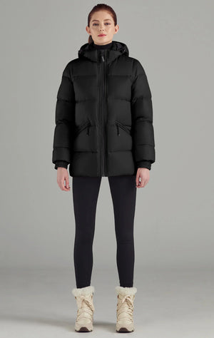Adena-Women-Lightweight-Puffer-Jacket-Black
