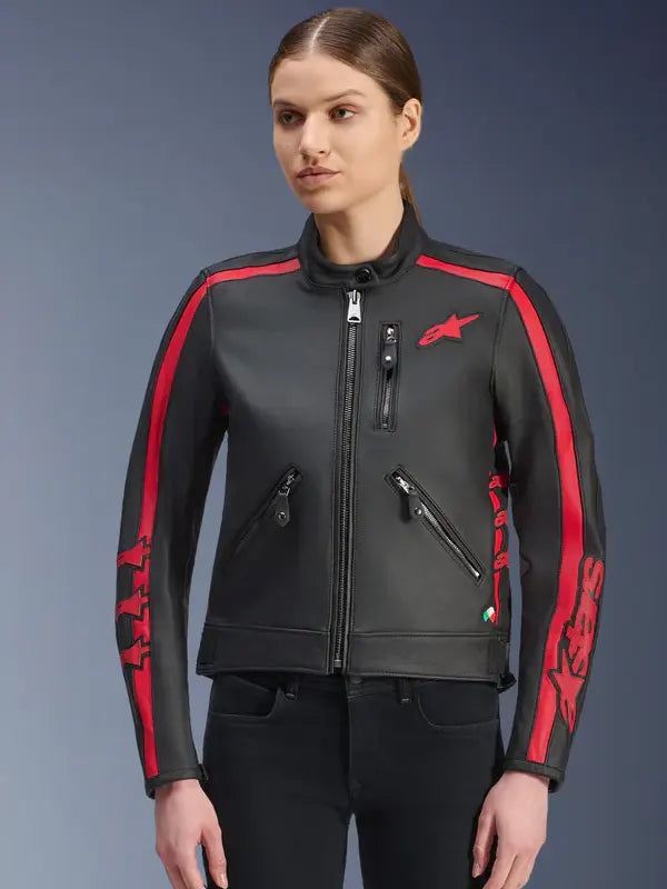 Alpinestars Leather Jacket Women - Zing Apparels