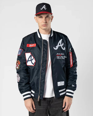 Atlanta Braves On Field Navy Jacket