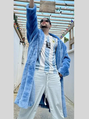 Bad-Bunny-Blue-Shearling-Coat