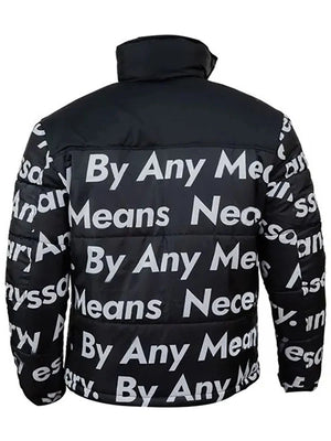 Goku Drip Black Puffer Jacket