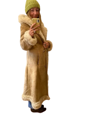 Buy Vintage 70s Penny Lane Shearling Leather Coat