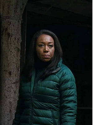 Catherine Weaver The Night Agent Green Puffer Jacket