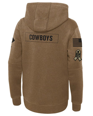 Dallas-Cowboys-Salute-to-Service-Therma-Brown-Pullover-Hoodie