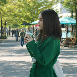 Dove Cameron 56 Days Wool Green Coat