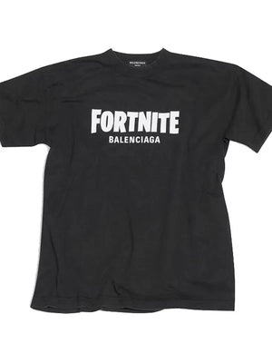 Fortnite Balenciaga Tee Shirt Black