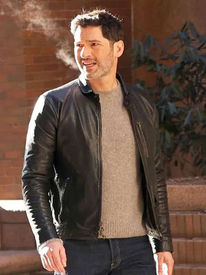 Hart Hoxton CIA S01 Black Leather Jacket
