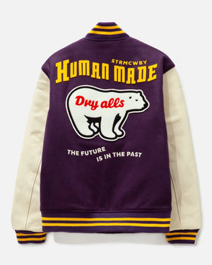 Human-Made-Purple-Varsity-Jacket