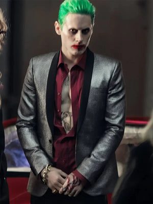 Joker Suicide Squad Jared Leto Silver Blazer