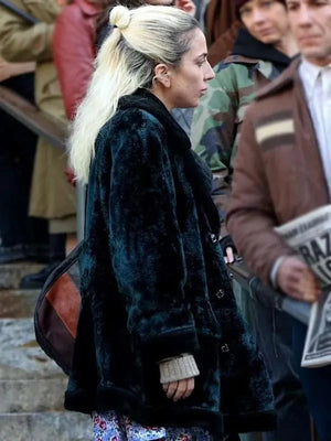 Joker 2024 Lady Gaga Black Coat
