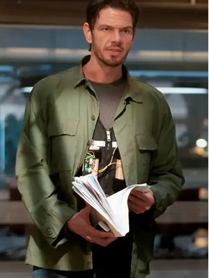 Jon Beavers green cotton jacket Watson S02