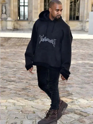 Kanye West Vetements Black Fleece Hoodie