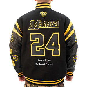 La-Lakers-Kobe-Bryant-Collage-Legends-Black-Letterman-Jacket