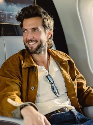 Landman S02 Guy Burnet suede leather jacket