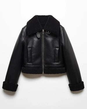 Mango_Shearling_Moto_Jacket_For_Sale