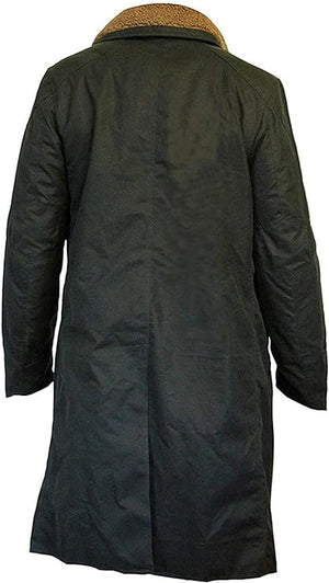 Men's Blade Long Fur Runner Shearling Long Coat Back