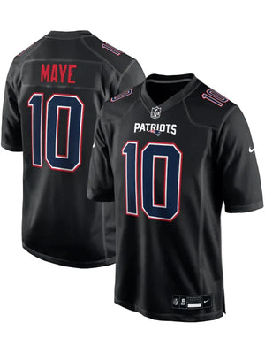 Mens-Nike-Drake-Maye-Carbon-Black-New-England-Patriots-Game-Jersey