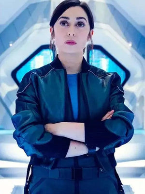 Black Mirror S07 Cristin Milioti Black Leather Jacket