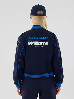 New-Era-x-Atlassian-Williams-F1-Team-Navy-Varsity-Jacket-Back