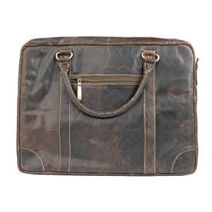 The Maverick Vintage Leather Laptop Bag Zing Apparel