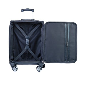 Modern Leather Case Cabin Trolley Bag Zing Apparel