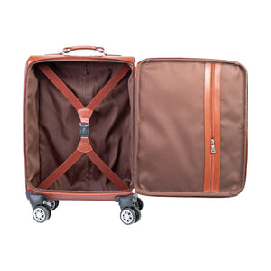 Modern Leather Case Cabin Trolley Bag Zing Apparel