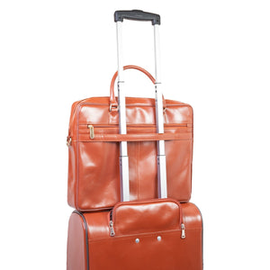 Modern Leather Case Cabin Trolley Bag Zing Apparel