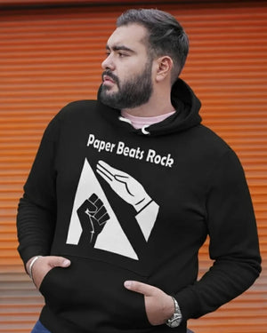 Paper Beats Rock Hoodie