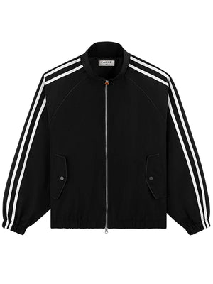 Parke-Sport-Stripe-Nylon-Track-Jacket-Black