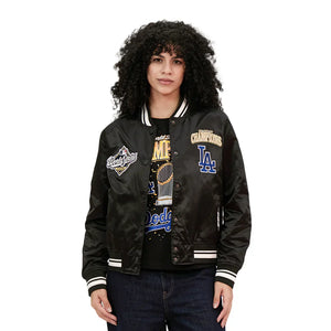 Pro Standard MLB Los Angeles Dodgers World Series Womens Rib Satin Jacket For Sale