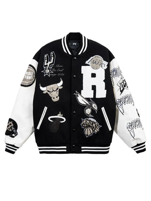 Revenge-Skull-Varsity-Jacket-Black