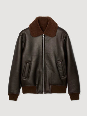 Sandro-Leather-Jacket-Black-With-Fur-Collar