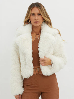 Selfie-Leslie-Fur-Jacket-White