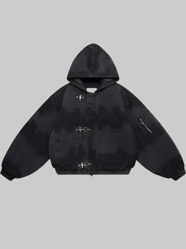 Shinzo Shige 15oz Canvas Clasp Bomber Jacket - Zing Apparels