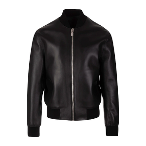 Plain Leather Bomber Jacket Women, Black Zing Apparel
