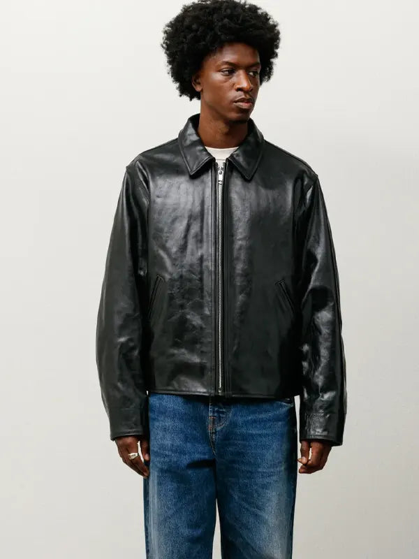 Stussy Garage Leather Jacket - Zing Apparels