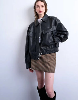 Topshop-Faux-Leather-Bubble-Boxy-Zip-Through-Bomber-Jacket-In-Black
