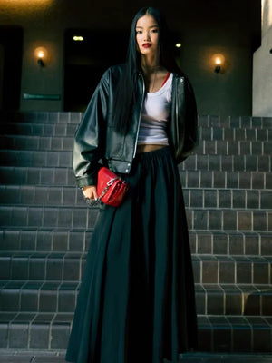 Topshop-Faux-Leather-Oversized-Pocket-Collar-Bomber-Jacket-Black