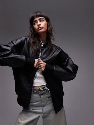 Topshop-Oversized-Bomber-Faux-Leather-Jacket-In-Black