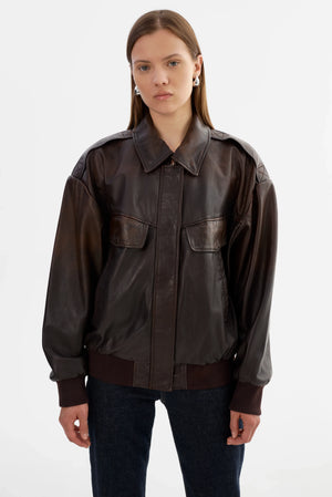 Trevanna-Leather-Bomber-Jacket-LAMARQUE