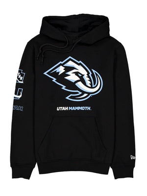 Utah-Mammoth-Logo-Printed-Pullover-Hoodie-Black