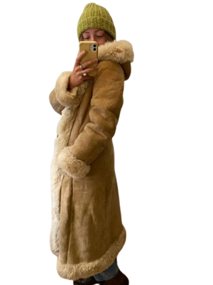 Vintage 70s Penny Lane Shearling Leather Coat Buy