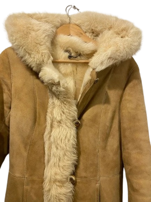 Vintage 70s Penny Lane Shearling Leather Coat Sale