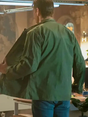 Watson S02 Jon Beavers lightweight green jacket