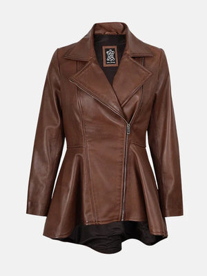 Womens_Cognac_Peplum_Brown_Leather_Jacket