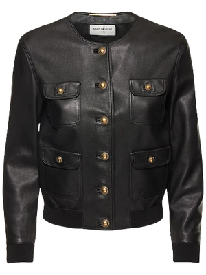 Saint Laurent Patch Bomber Jacket Women Zing Apparel