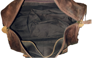 Best Leather Duffle Bag, Premium Lining Zing Apparel