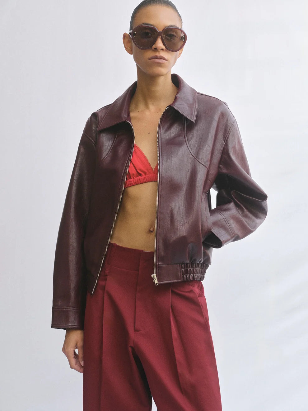 Source Unknown Leather Jacket