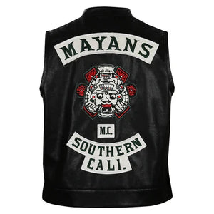 Angel Reyes Mayans M.C Leather Vest Zing Apparels